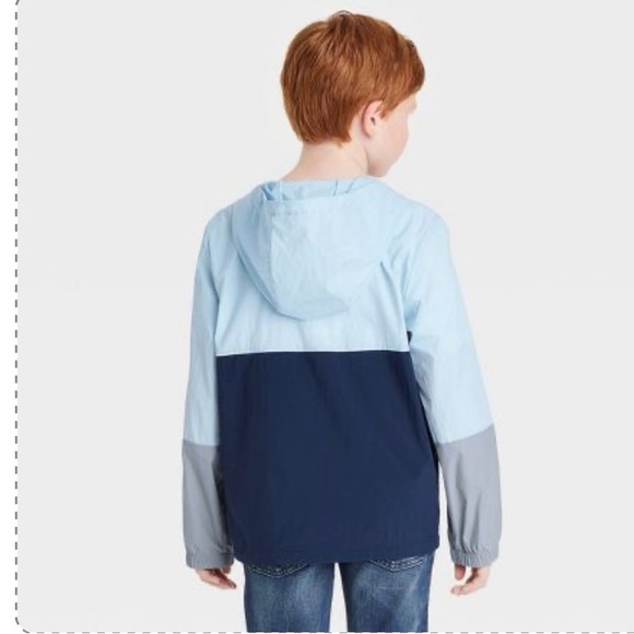 Boys' Popover Anorak Spring Windbreaker Jacket - Cat & Jack - Picture 5 of 6